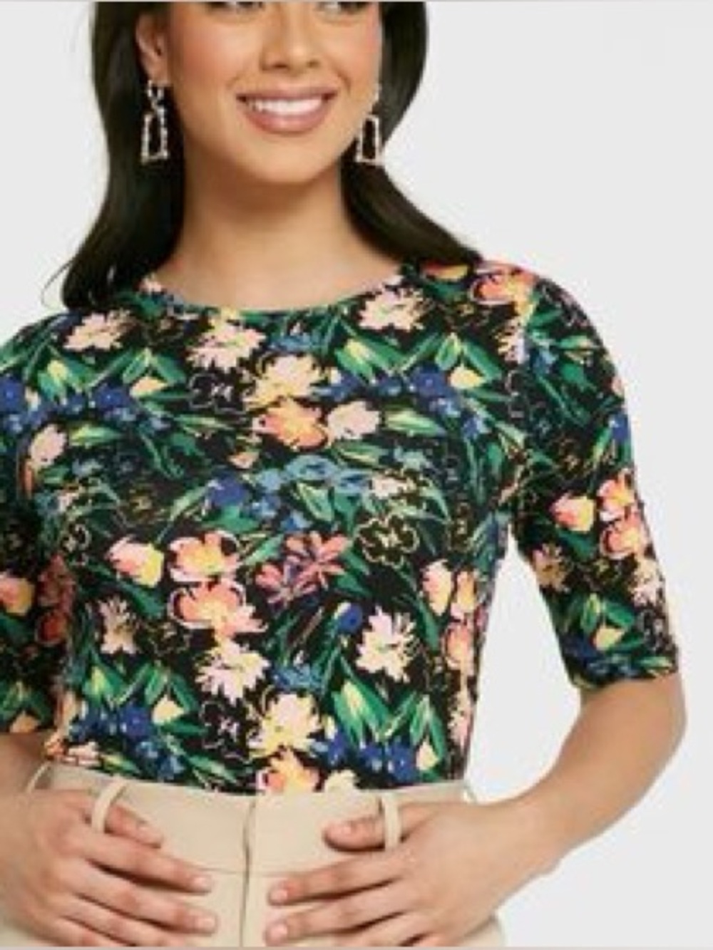 Ted baker floral tee womens size 5
